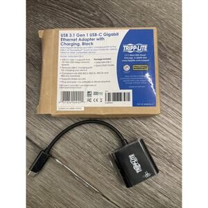 Tripp USB-C to Gigabit Network Adapter with USB-C PD Charging U436-06N-GB-C